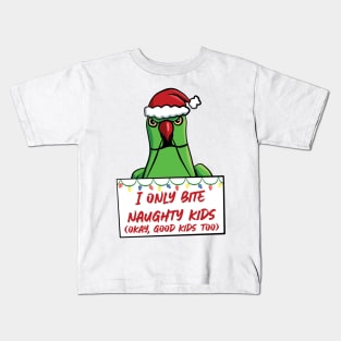 Only Bite Naught Kids Ringneck Kids T-Shirt